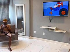 Two Brothers Threesome With Brunette Friend