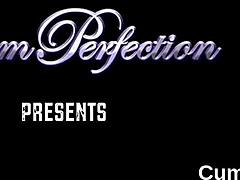 hot beauty takes a huge cum load right on her face