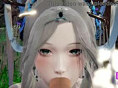 3D animated big ass gets pounded hard in a creampie scene
