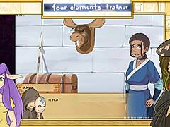Avatar Last Airbender Trainer Part 13 Features Lesbian Orgy With Big Tits And Anal