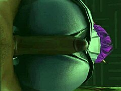 3D animated POV experience with a buttjob and thighjob