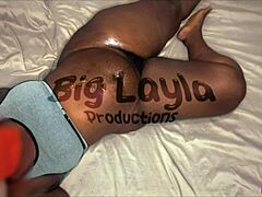 Eat My Cuchie! Curvy Ebony Spreads For Doggy Style With Huge Cock!