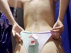 hidden cam catches latina teen in store fitting room