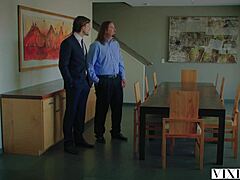 hot wife interacts with real estate agent in intriguing scenario