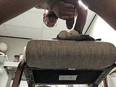 Follada anal y vaginal con polla negra grande llevando a creampie y chorro de semen