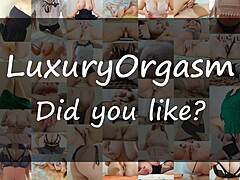 hot hottie with huge tits masturbates her tight pussy for a luxury orgasm