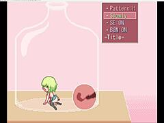 i am a curvy college girl with huge boobs playing a fun game where i assfuck a bottle in my cute outfit, but it's so exciting and horny