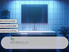 Steamy 3D cartoon featuring a curvy MILF in the shower