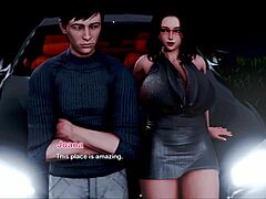 exploring the inn in anime adventure game