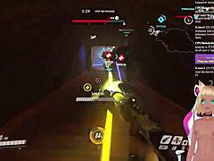 LewdNeko feels the spanking while playing Overwatch.