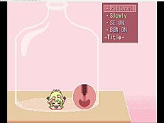 i am a curvy college girl with huge boobs playing a fun game where i assfuck a bottle in my cute outfit, but it's so exciting and horny