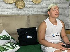 Naughty Neighbor Loses Bet and Rides Bareback in Hentai Anime