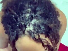 Devouring the servant's wet vagina intensely in anime hentai style