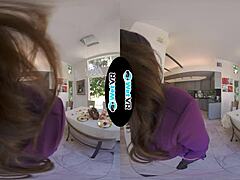 Beautiful girlfriend gives great anal in VR for Valentine’s Day