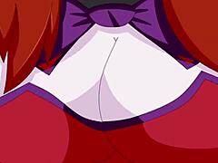 Circus baby flaunts huge boobs in hentai sex scene