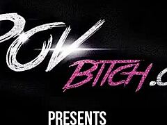 brunette minx works thick cock close up