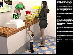 3D animated video of an anime where a boy tries to comfort a girl in a beautiful way
