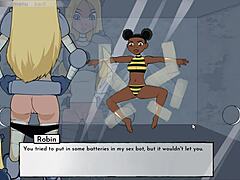 18titans episode 55 shows women loving in cartoon dating game