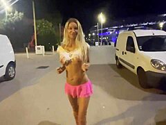 Monika Fox flaunts big boobs in solo public stints