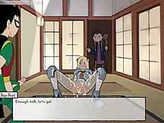 18titans episode 55 shows women loving in cartoon dating game