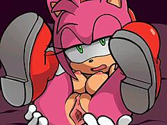 sonic and amy in hentai style 😏