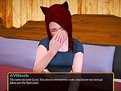 Small-boobed teen gets naughty in family fun with PC gameplay