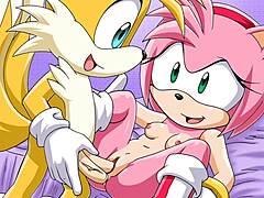 sonic and amy in hentai style 😏