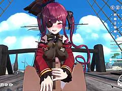 fuck the big-breasted captain