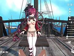 fuck the big-breasted captain