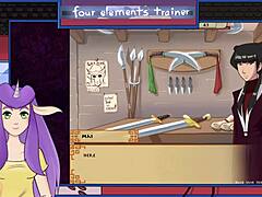 Azula showers in Avatar Four Elements Trainer 21