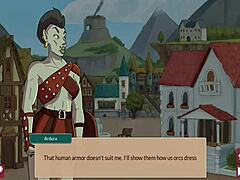 Want to get snu snu by the busty orc in Queen's Brothel P9?