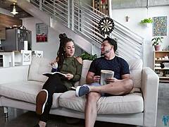 Damn! Sloan Harper Bent Over by Stepson in Homework!