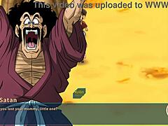 Bulma Adventure 4: Mr. Satan watches Miss Piiza get gangbanged at Cell Games