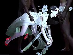 i watch two bbc guys fuck this bigboobs chick in 3d