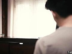 that emo student gets her pussy licked and ass fucked right after class