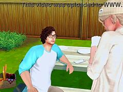 Stepbrother takes huge dick in ass roughly