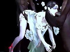 i watch two bbc guys fuck this bigboobs chick in 3d