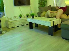Hot milf seduces her stepson while he's on the phone
