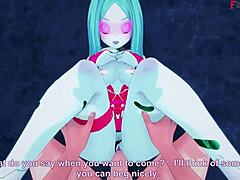 Rebecca's nocturnal blowjob in the cyberpunk metropolis - a full-fledged hentai experience