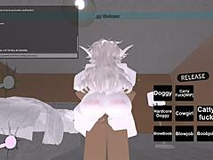 Yo, check this wild Roblox whore riding big black cock like a pro!