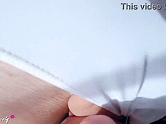 Sloppy wet blowjob from an amateur housewife in lingerie