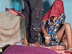 Indian step-sis gets nailed by step-bro-in-law while brinjal watches