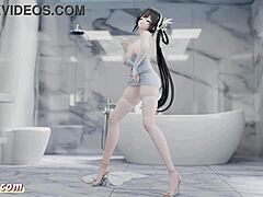 Azur Lane Jinghai 3D Nude Dance in TikTok Style