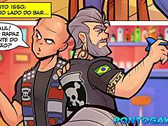 Gay guys bareback fuck novinho and leave him naked on road