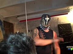 wild trio action with webmaskter in hardcore latex orgy