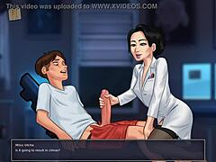 Hey, wanna play a naughty game with your hot brunette teacher?