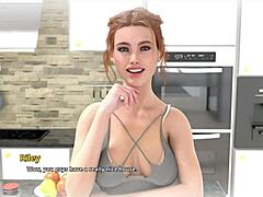 Karthik dreams of fucking Riley with blowjob and footjob at college.