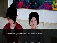 Walkthrough of the erotic visual novel My new family 208
