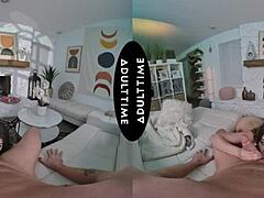 Chanel Camryn Sucks and Rides Kyle Mason's Huge Cock in VR