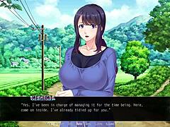 Hentai game with a village theme - Wife gets banged hard